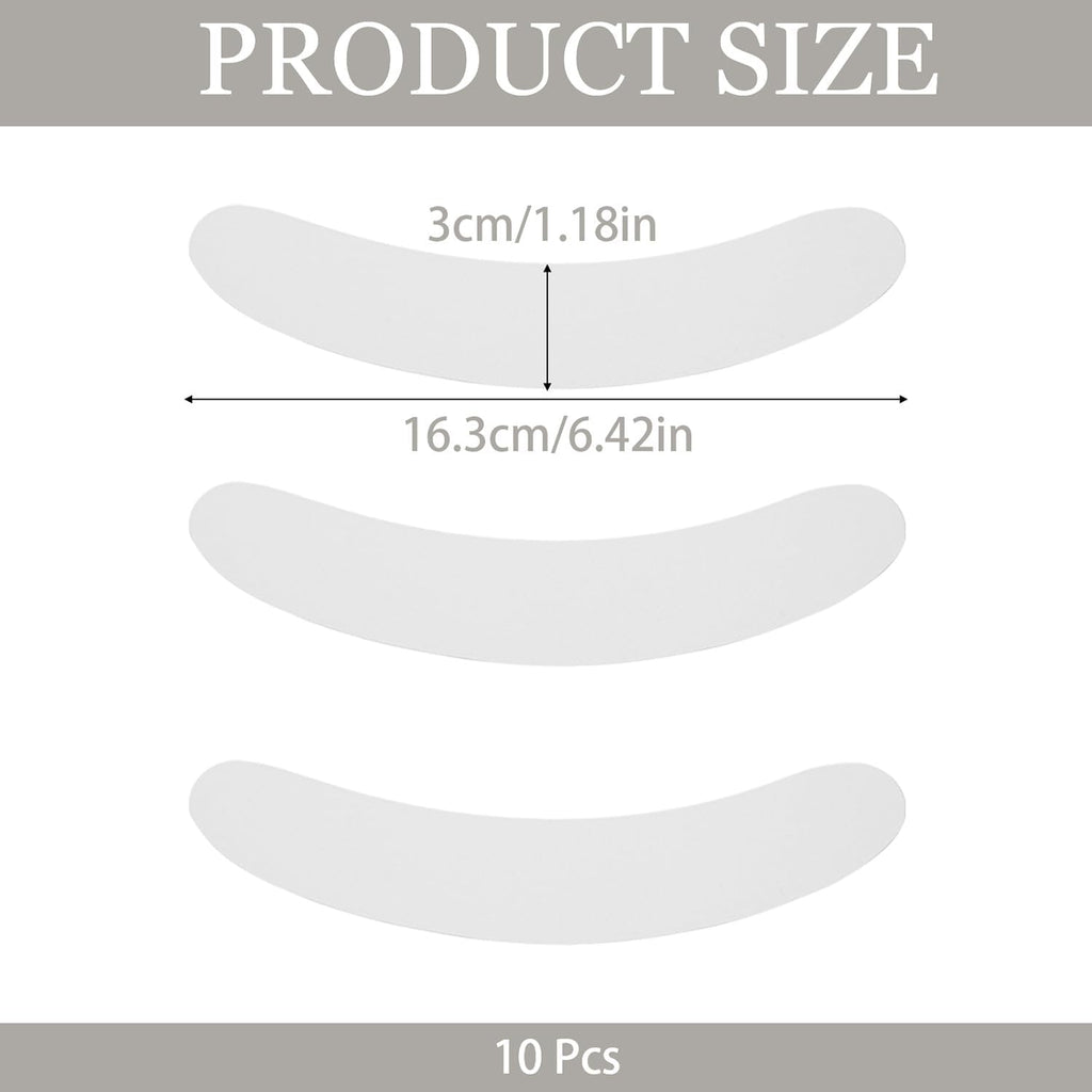 10 Pcs White Tab Collar For Shirt Men Women Dress Neck Liner Pad Insert Pad Protector