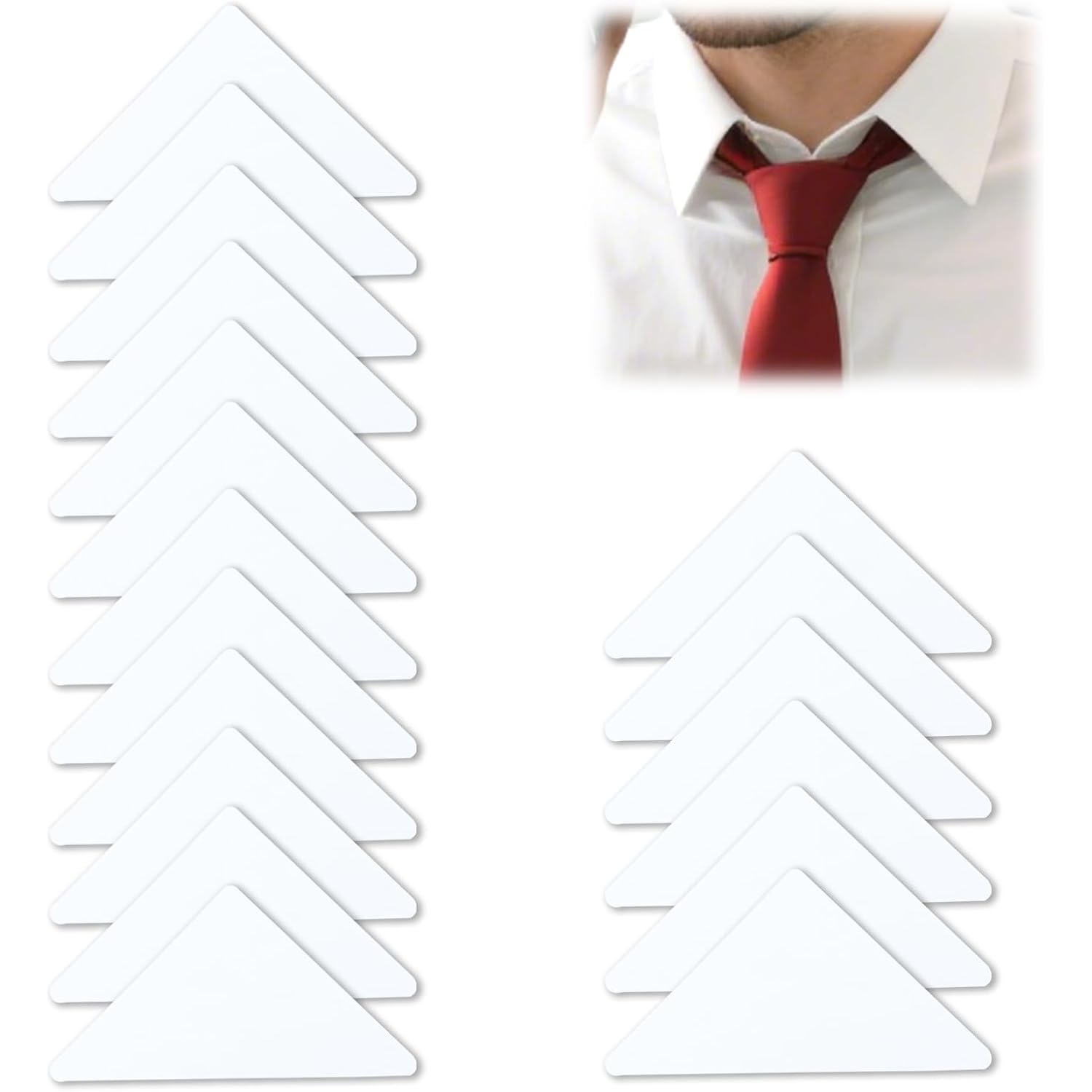 100 Pcs Collar Stays For Polo Shirts Collar Stays For Men'S Dress Shirts No Curl Polo Shirt Collar Stay Anti-Warping Edge Collar Stay Sticker Collar Support For Women And Men Any Shirt With Collar