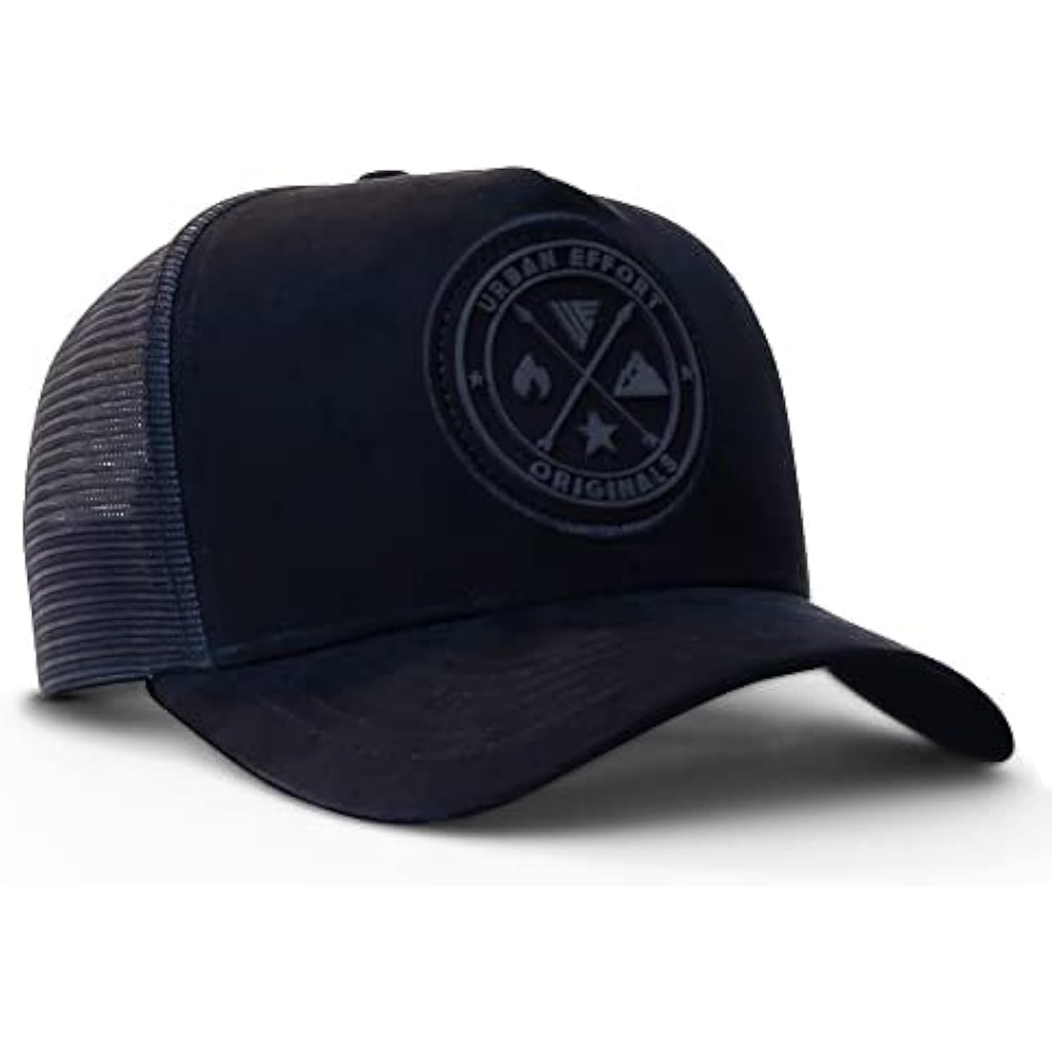 Urban Effort Mesh Back Cap - For Men And Women Baseball Hat 5-Panel Trucker Hat - Great Snapback Closure For Hunting & Hiking