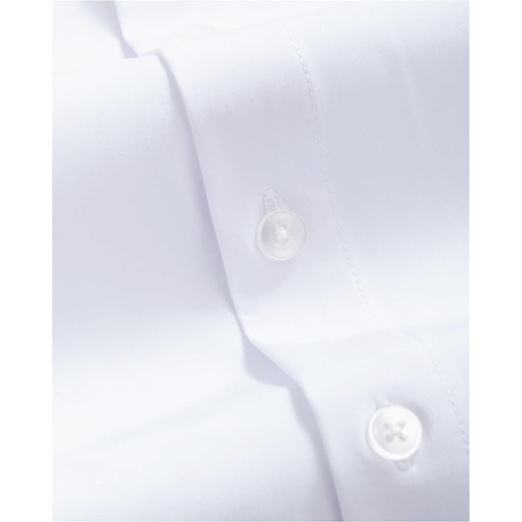 &Collar Range Shirt: Slim Fit/Athletic Fit Collared White Dress Shirt For Men, Wrinkle Free, Machine Washable, Long Sleeve
