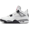 Nike Mens Air Jordan 4 Retro Running, Summit White/Fire Red-Cement Grey-Black, 8 Uk (9 Us)