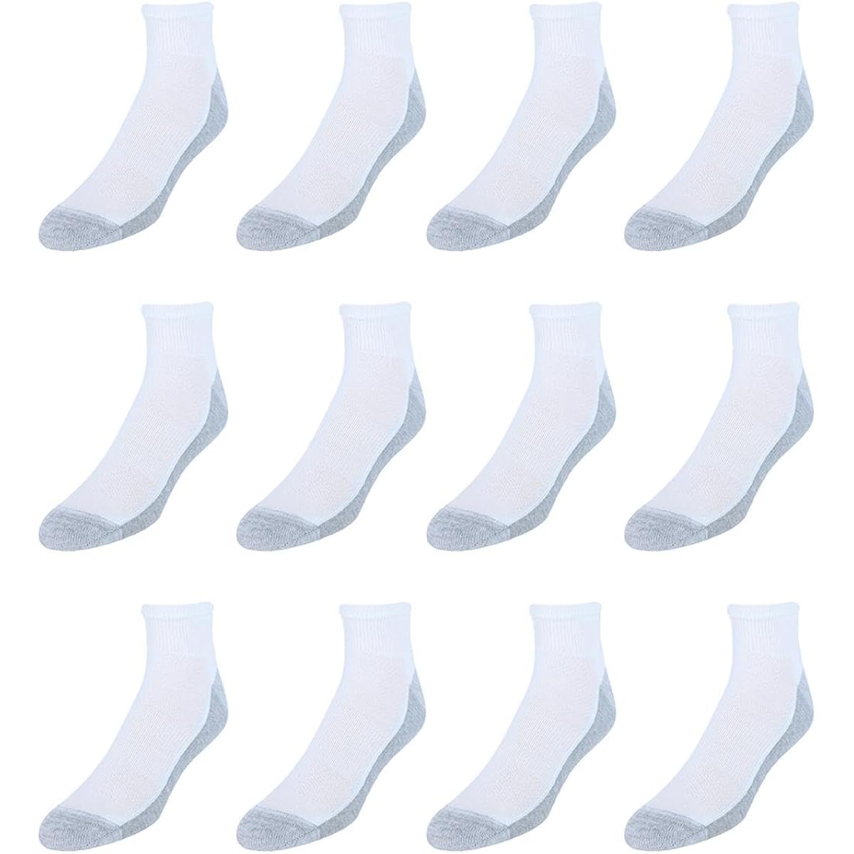 Hanes Mens Socks, X-Temp Cushioned Ankle Socks, 12-Pack