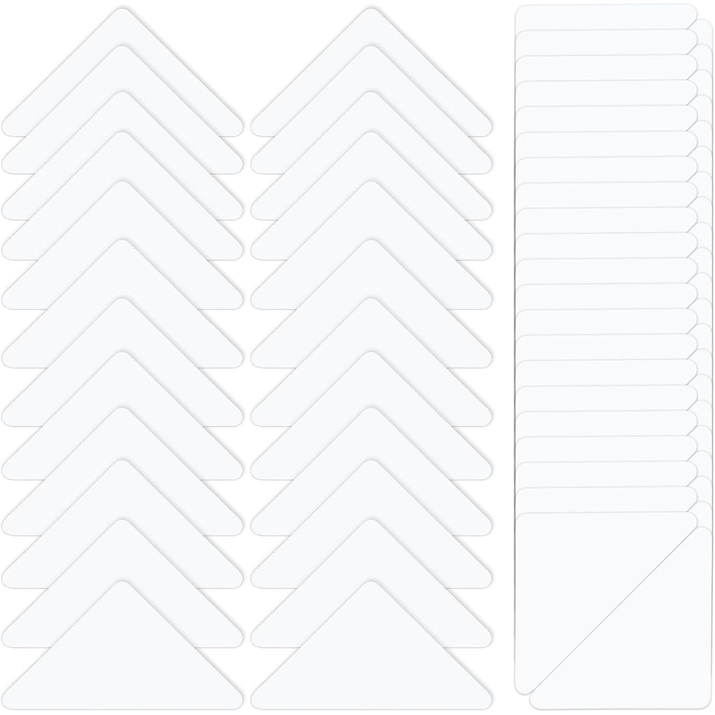 100 Pcs Collar Stays For Polo Shirts Collar Stays For Men'S Dress No Curls Collars Plastic Support Rack Sticker Triangles Collars Anti-Warping Edge Sticker For Shirt Women And Men