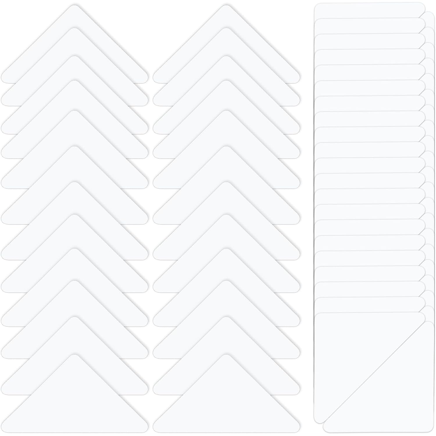 100 Pcs Collar Stays For Polo Shirts Collar Stays For Men'S Dress No Curls Collars Plastic Support Rack Sticker Triangles Collars Anti-Warping Edge Sticker For Shirt Women And Men