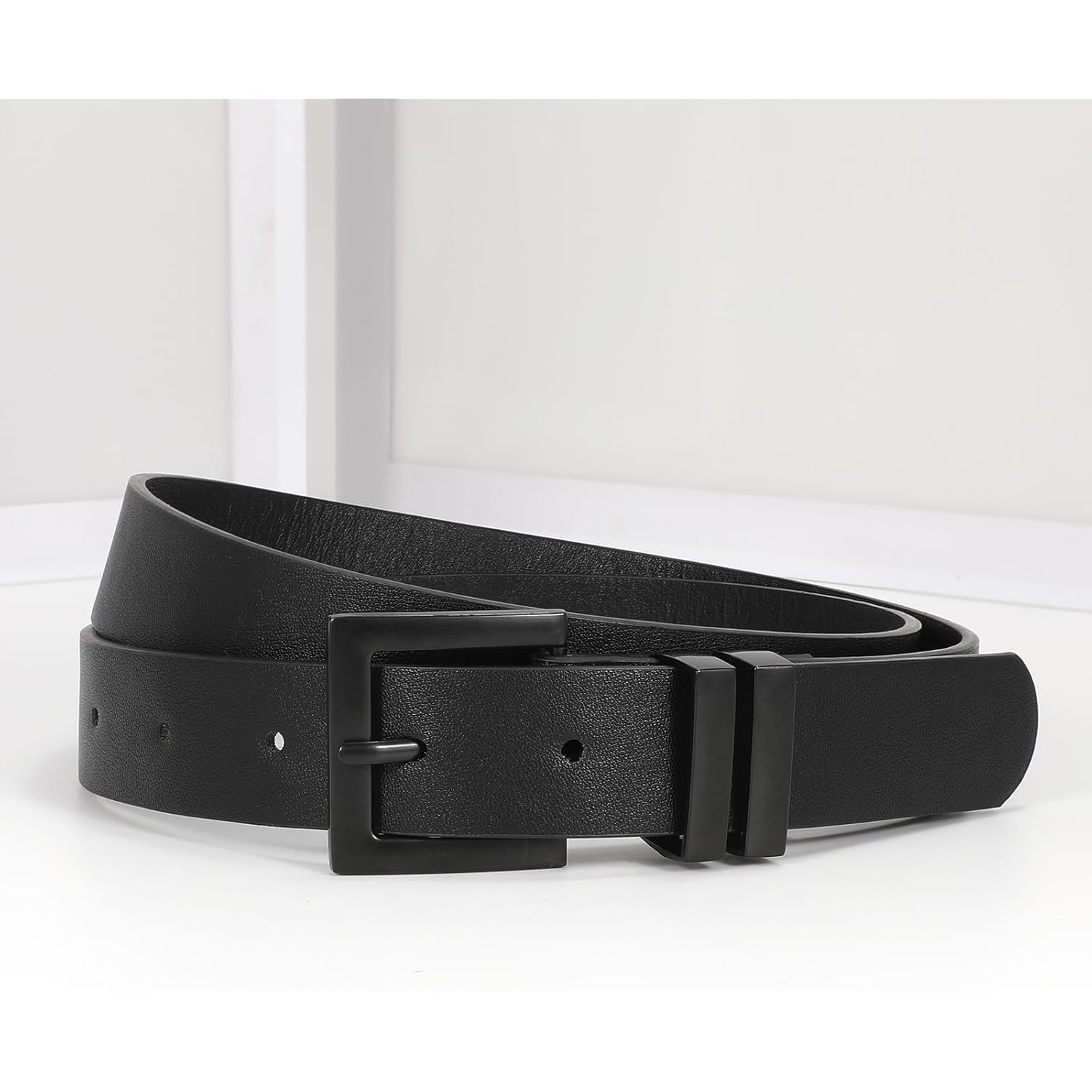 Sansths Women's Leather Belt for Jeans Pants Dresses