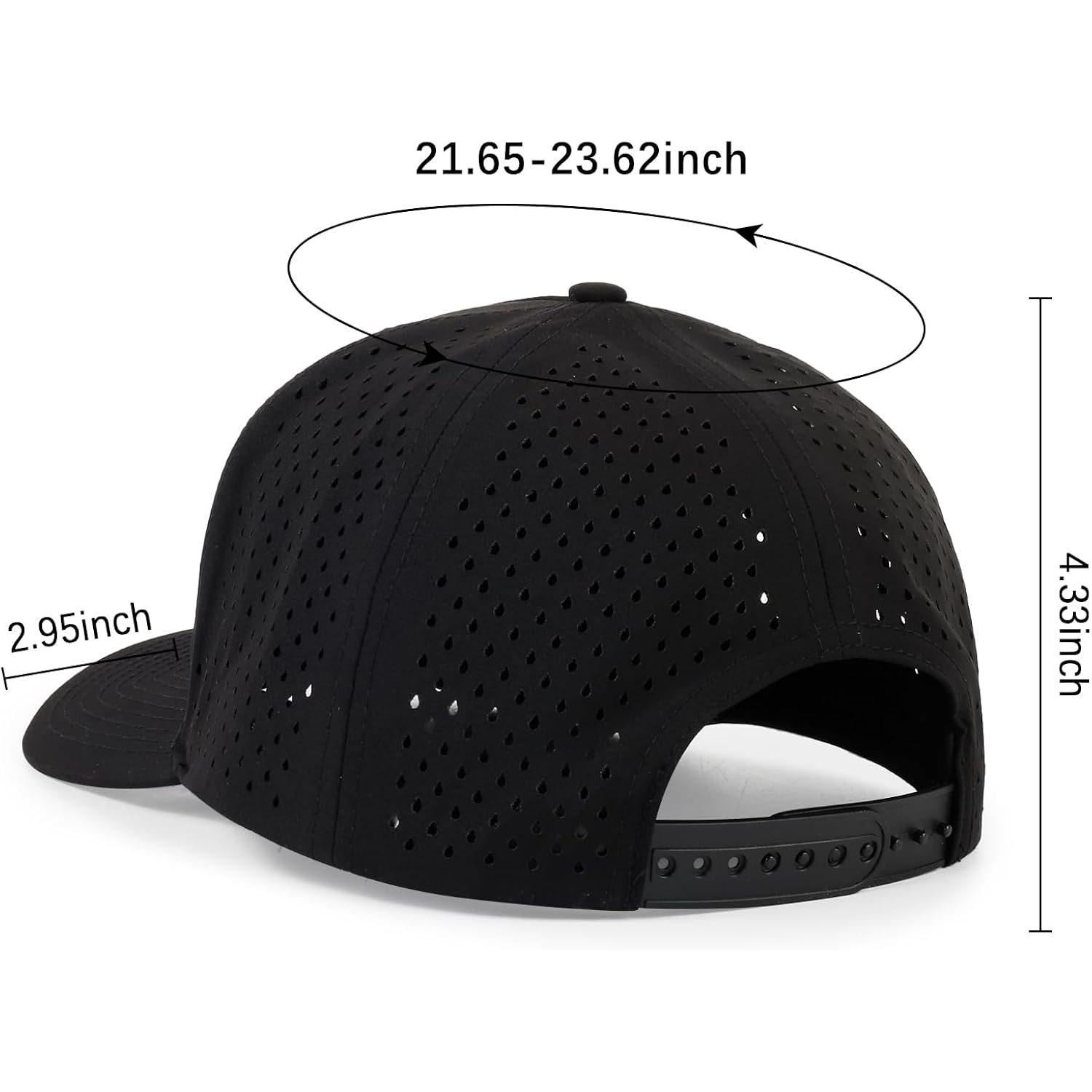 Hh Hofnen Quick Dry Baseball Cap Mesh Snapback Hat Sun And Rain Protection Golf Ball Cap For Men Women
