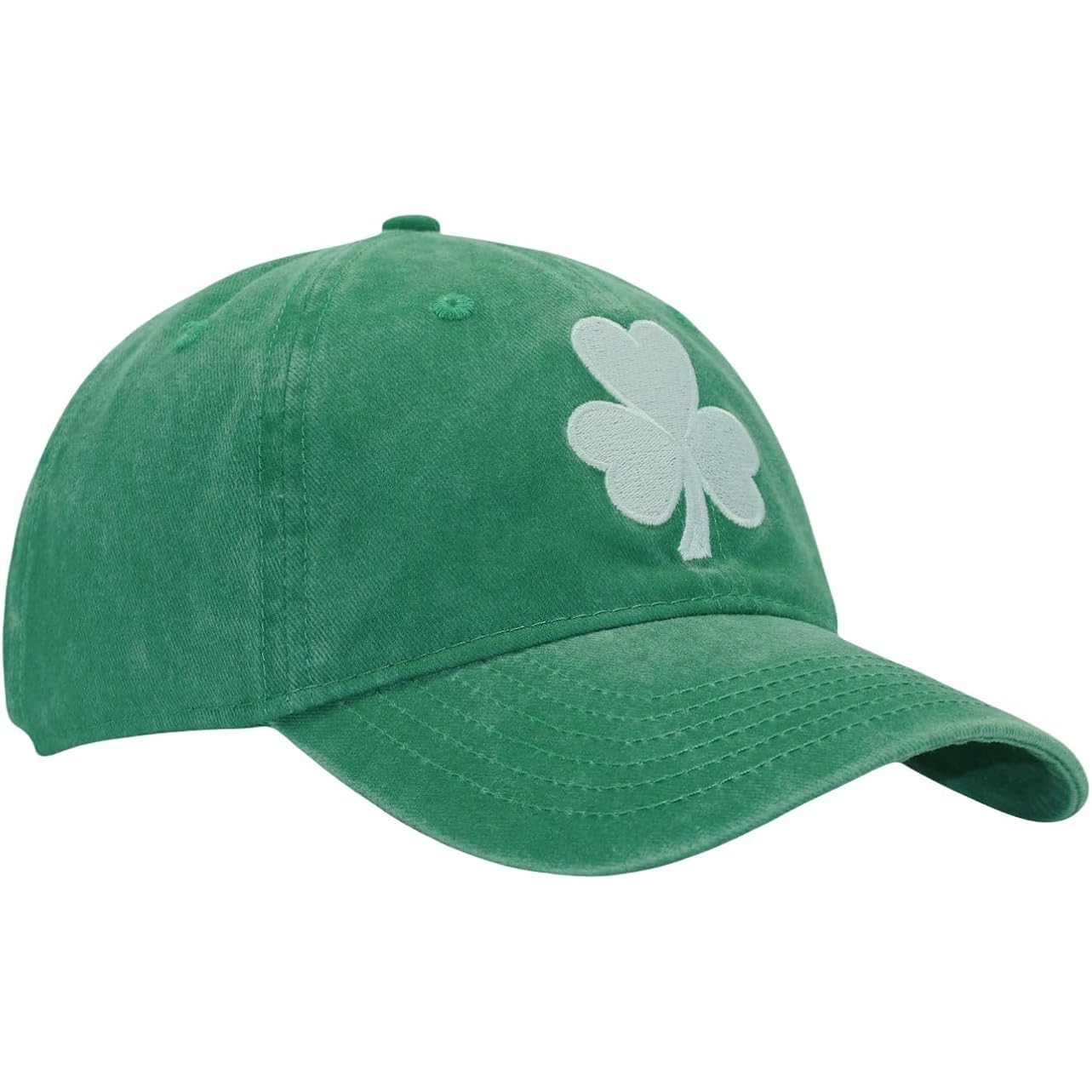St Patricks Day Clover Cap - Fits Osfm & Xxl - Ireland Irish Men Women Shamrock Hat - Gifts For Dad Mom Grandpa Grandma