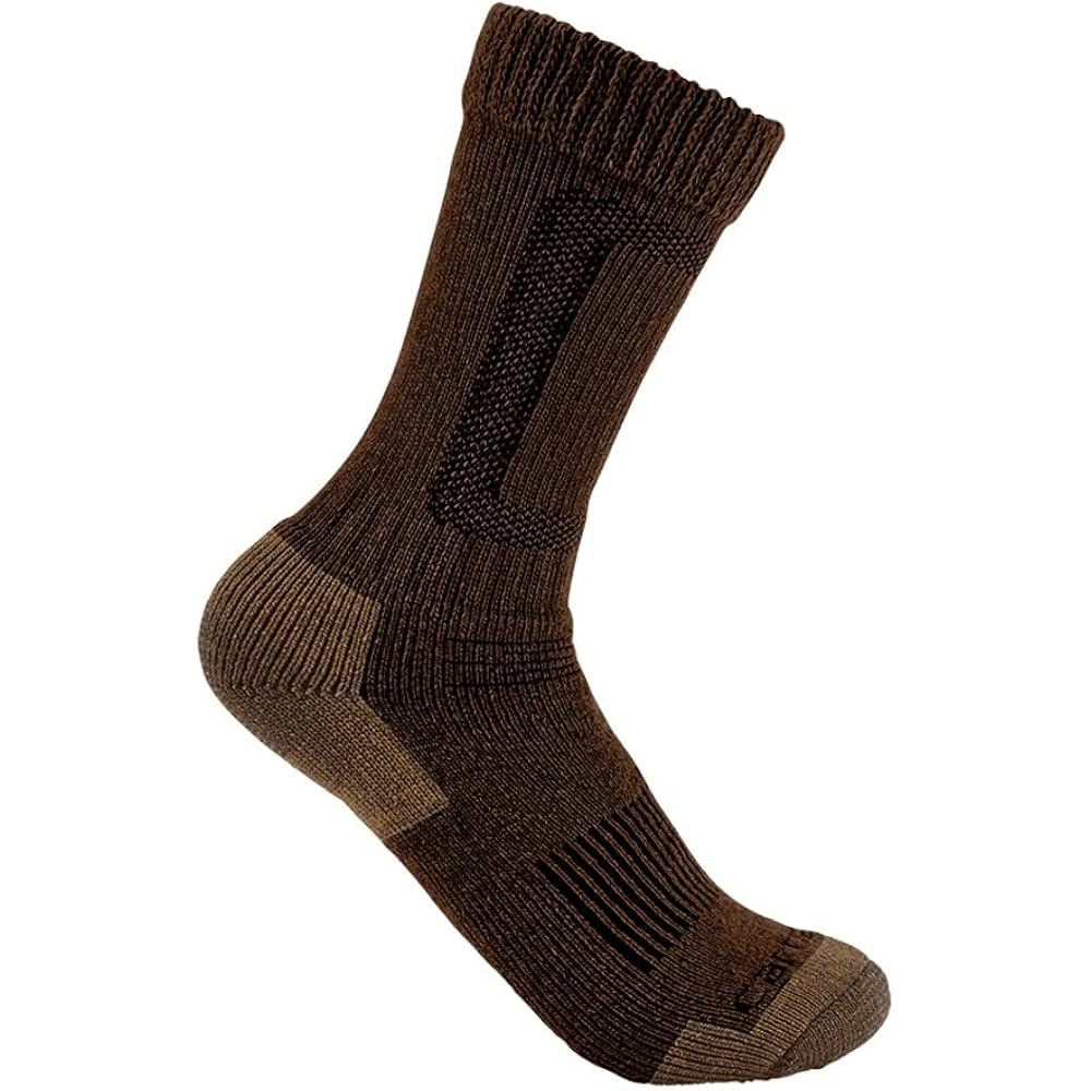 Carhartt Men'S Sb5780M Heavyweight Wool Blend Steel Toe Boot Sock