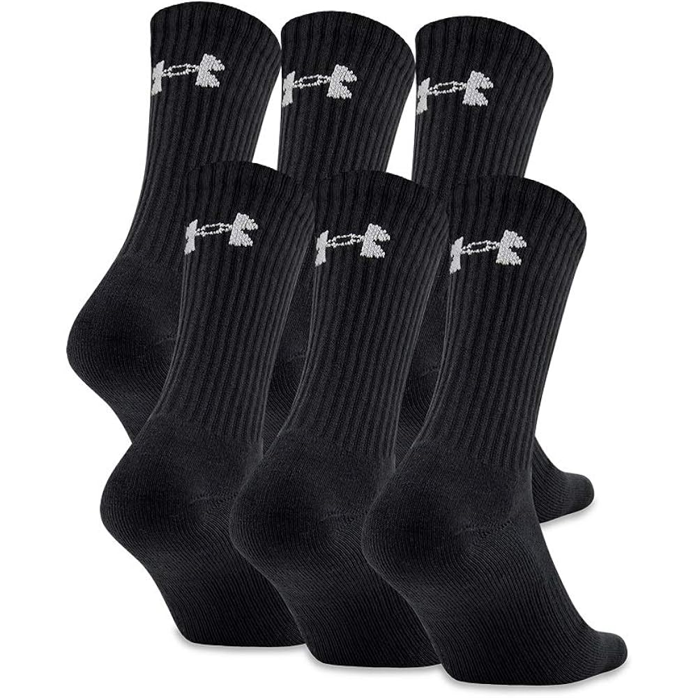 Under Armour Adult Cotton Crew Socks, Multipairs