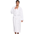 Men'S Shawl Collar Bathrobe, Soft Long Towel Robe For Men - Super Absorbent Quick Dry Yet Warm