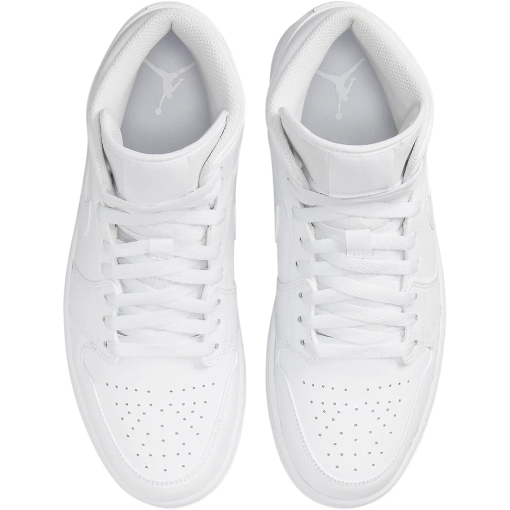 Jordan Mens Air 1 Mid 554724 136 Triple White - Size 11