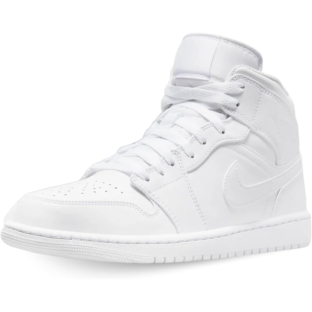 Jordan Mens Air 1 Mid 554724 136 Triple White - Size 11