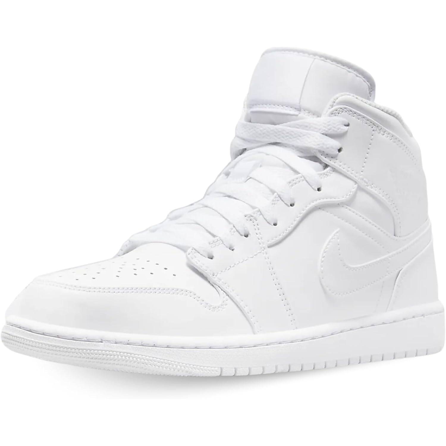 Jordan Mens Air 1 Mid 554724 136 Triple White - Size 11