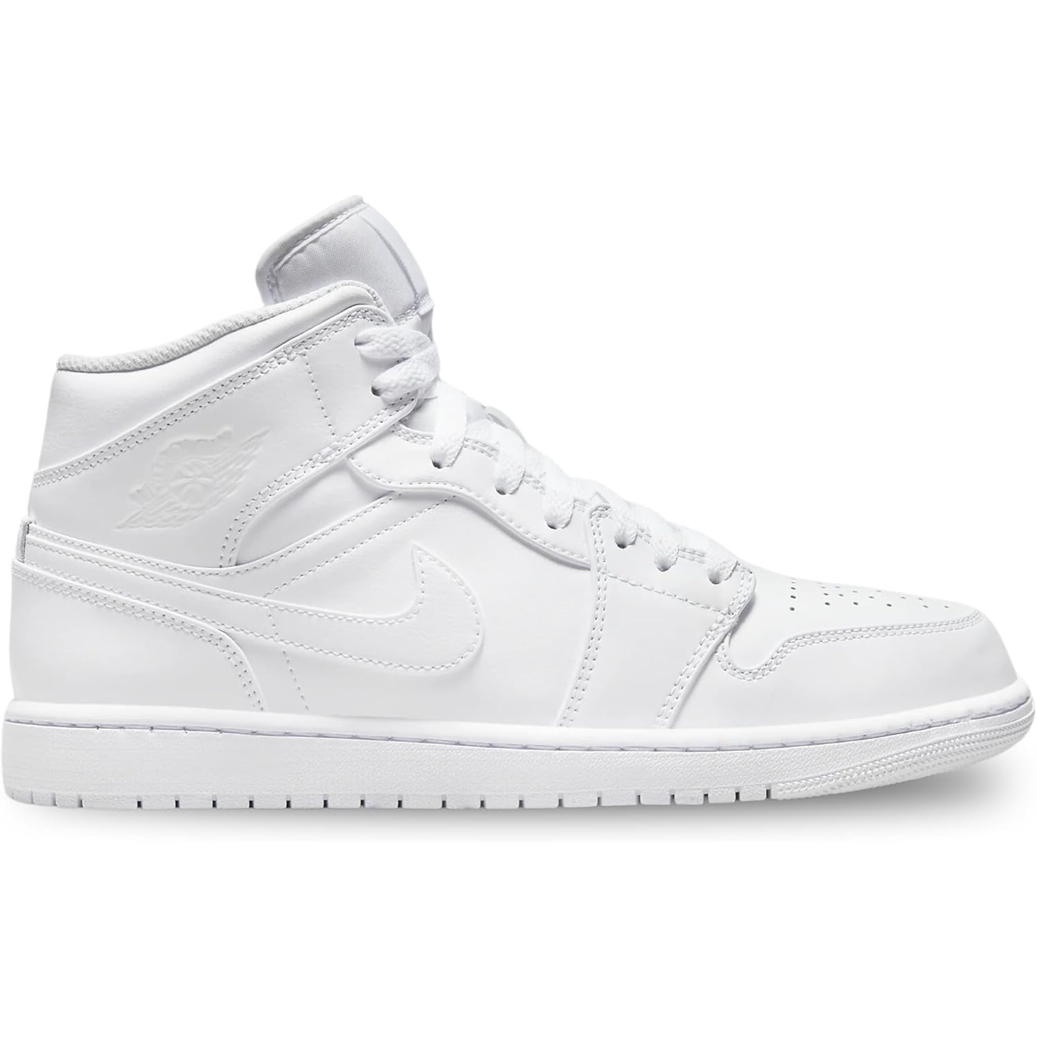 Jordan Mens Air 1 Mid 554724 136 Triple White - Size 11