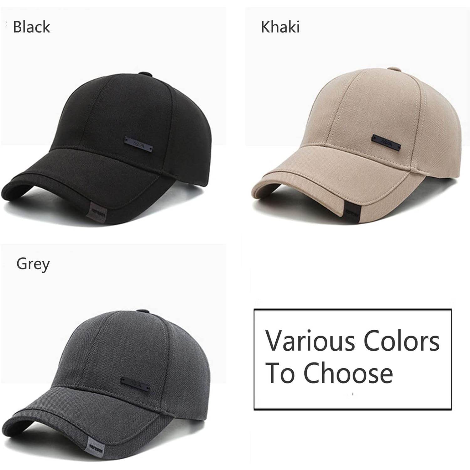 Vintage Cotton Dad Hat With Double Layer Peaks Adjustable Baseball Cap Trendy Trucker Hat For Mens Headwear