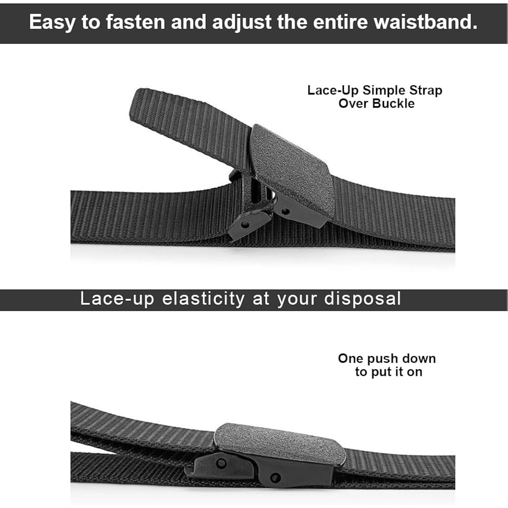 Men'S Nylon Casual Belt,Perfect For Students And Military Training, Multiple Colors Available