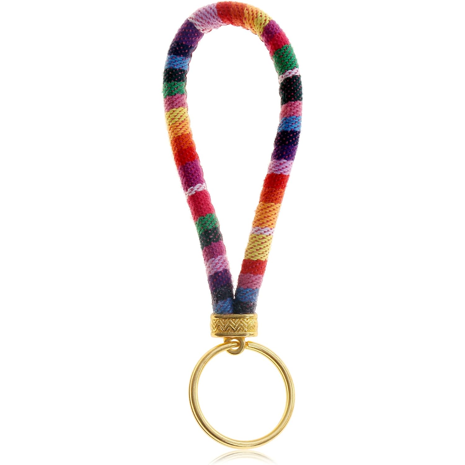 Made By Nami Boho Keychain With Gold Keyring For Women And Men Handmade Boho Wristlet Hippie Keychain For Summer Festival