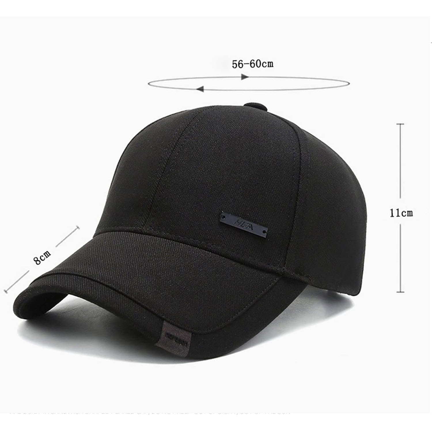 Vintage Cotton Dad Hat With Double Layer Peaks Adjustable Baseball Cap Trendy Trucker Hat For Mens Headwear