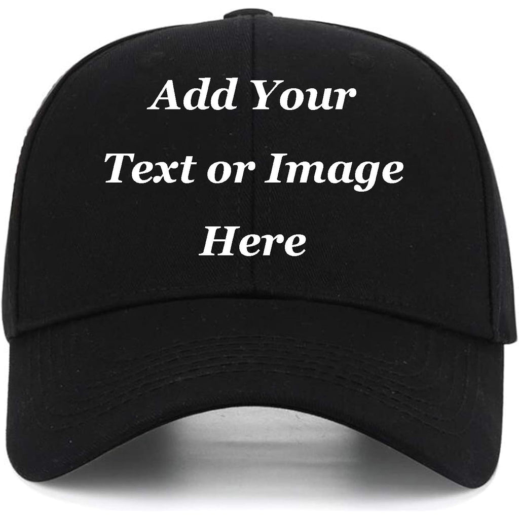 Custom Baseball Cap With Your Text For Men Women,Personalized Adjustable Trucker Caps Casual Sun Peak Hat For Gifts