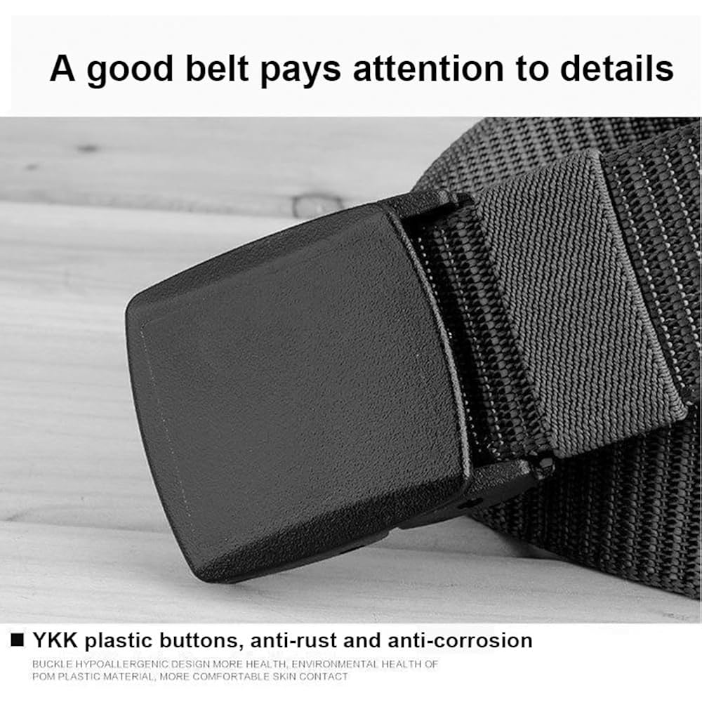 Men'S Nylon Casual Belt,Perfect For Students And Military Training, Multiple Colors Available