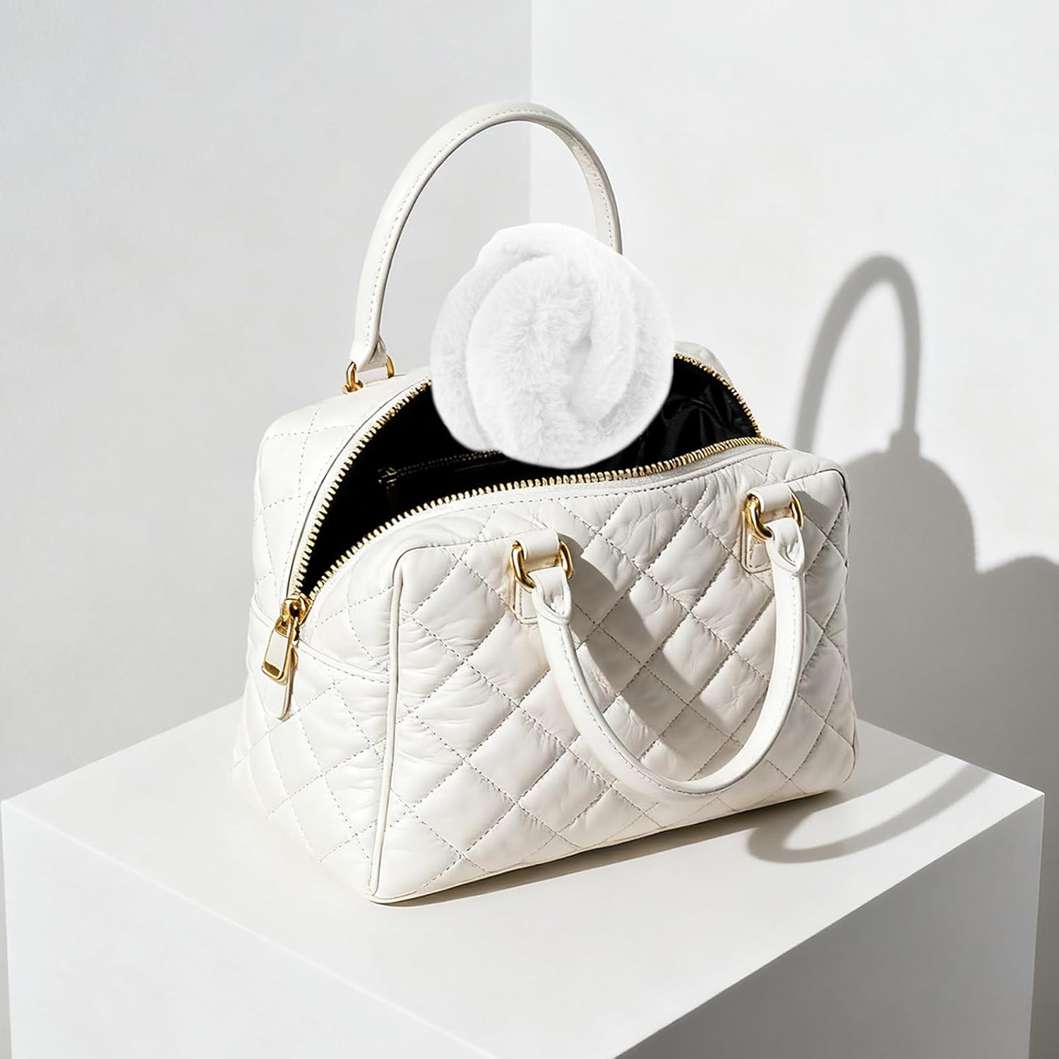 1 Pcs Headband Winter, Ear Muffs For Women & Men, Foldable Fluffy Earmuffs With Headband, Headband Winter