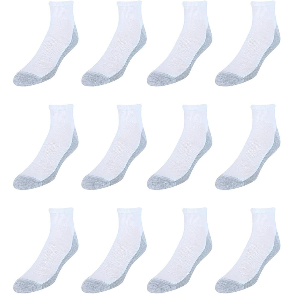 Hanes Mens Socks, X-Temp Cushioned Ankle Socks, 12-Pack