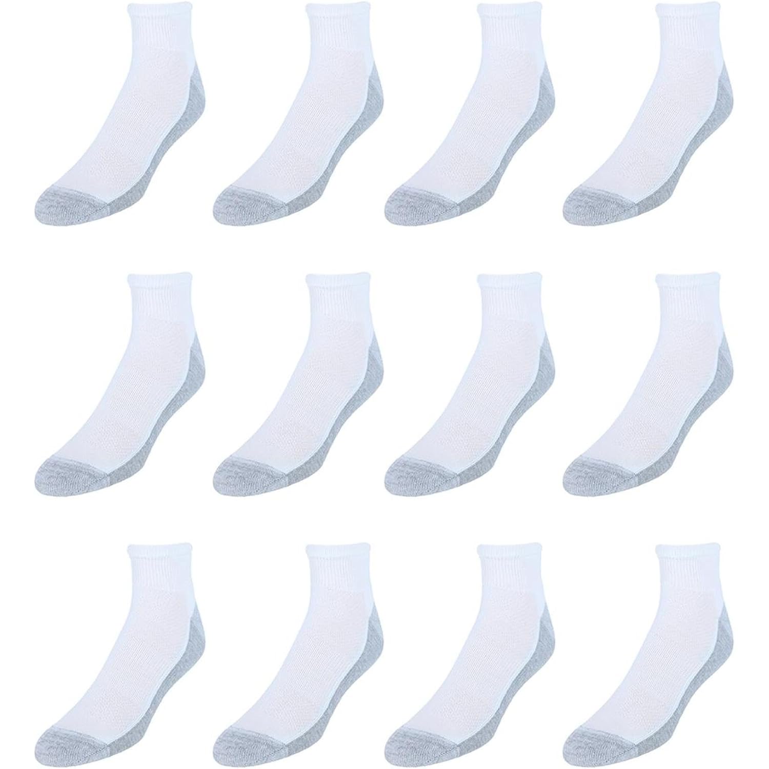 Hanes Mens Socks, X-Temp Cushioned Ankle Socks, 12-Pack
