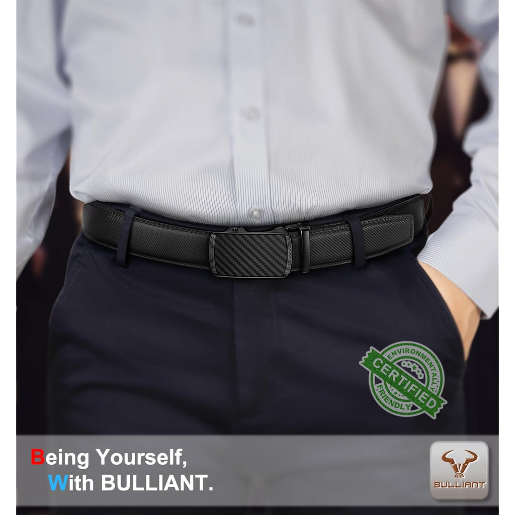 Bulliant Men'S Belt,Slide Ratchet Belt Adjsutable For Men Suit Casual Jeans Gift Boxed,Trim To Fit