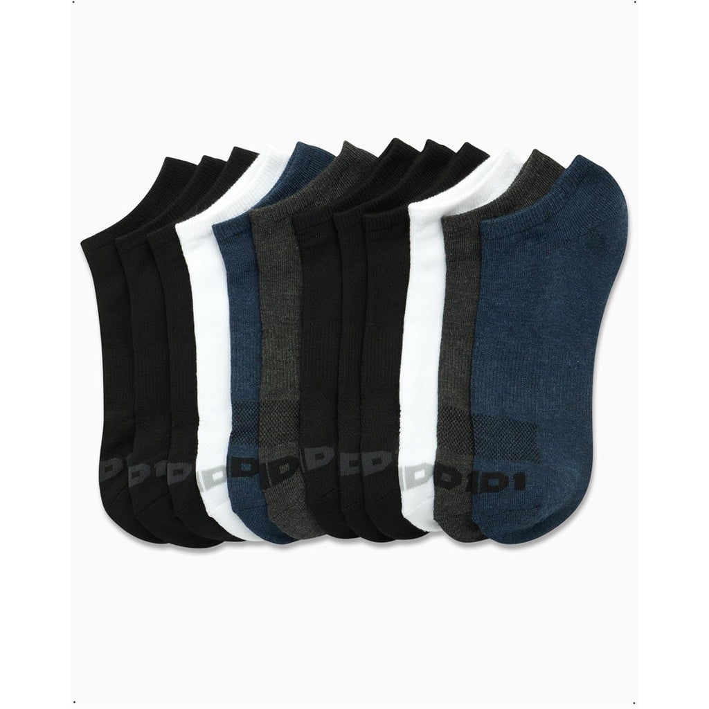 And1 Mens Low Cut Socks - 12 Pack Performance Stretch Athletic Compression Sock For Men - Sports No Show Socks (6-12.5)
