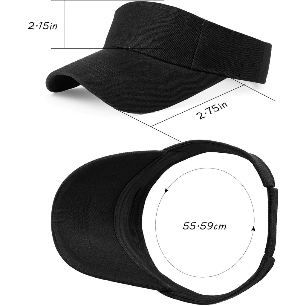 10 Pieces Sports Sun Visor Hats Adjustable Visor Cap Athletic Visor Hat For Men Women Multicoloured