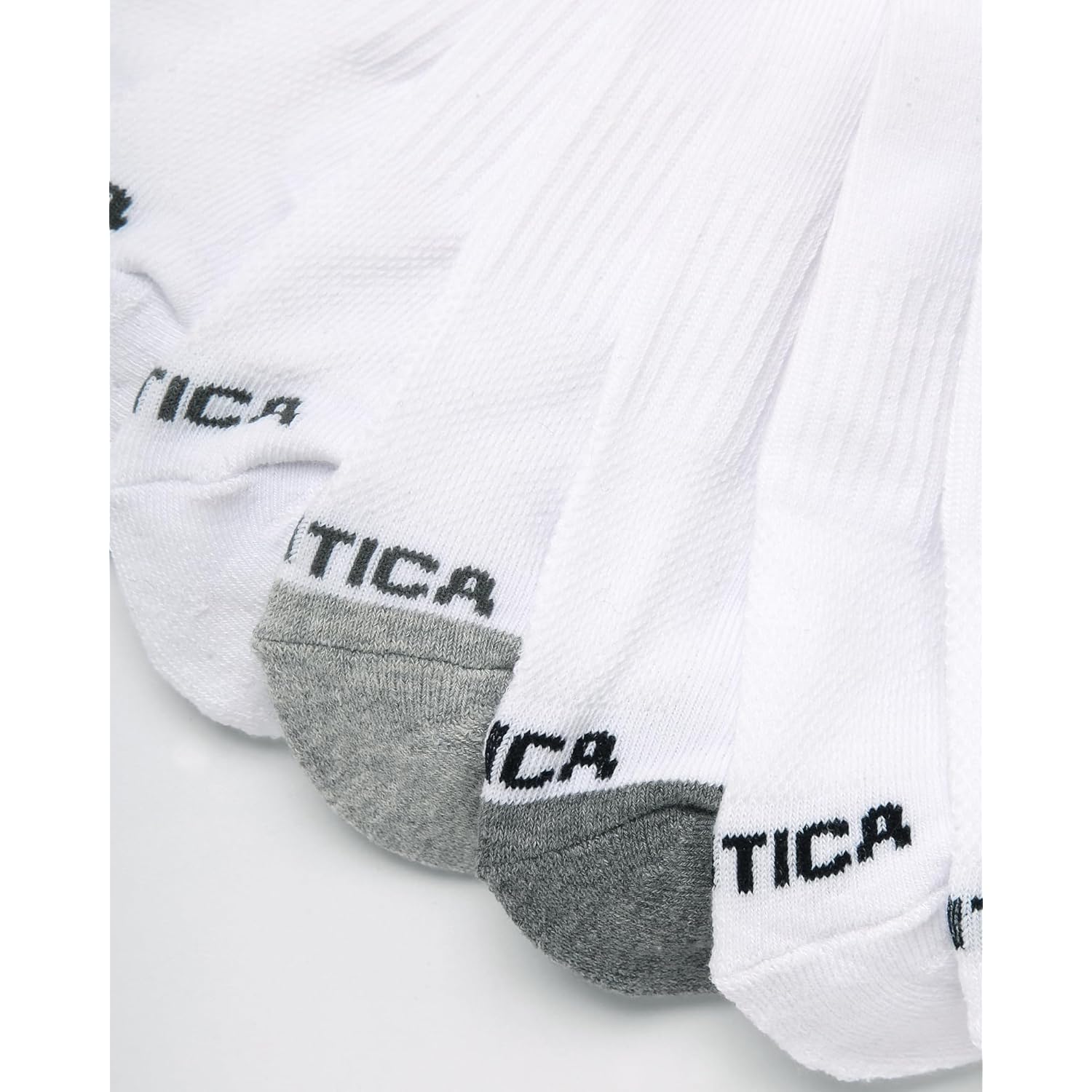 Nautica Mens Quarter Socks - 8 Pack Soft Cushioned Athletic Stretch Performance High Quarter Cut Ankle Socks For Men