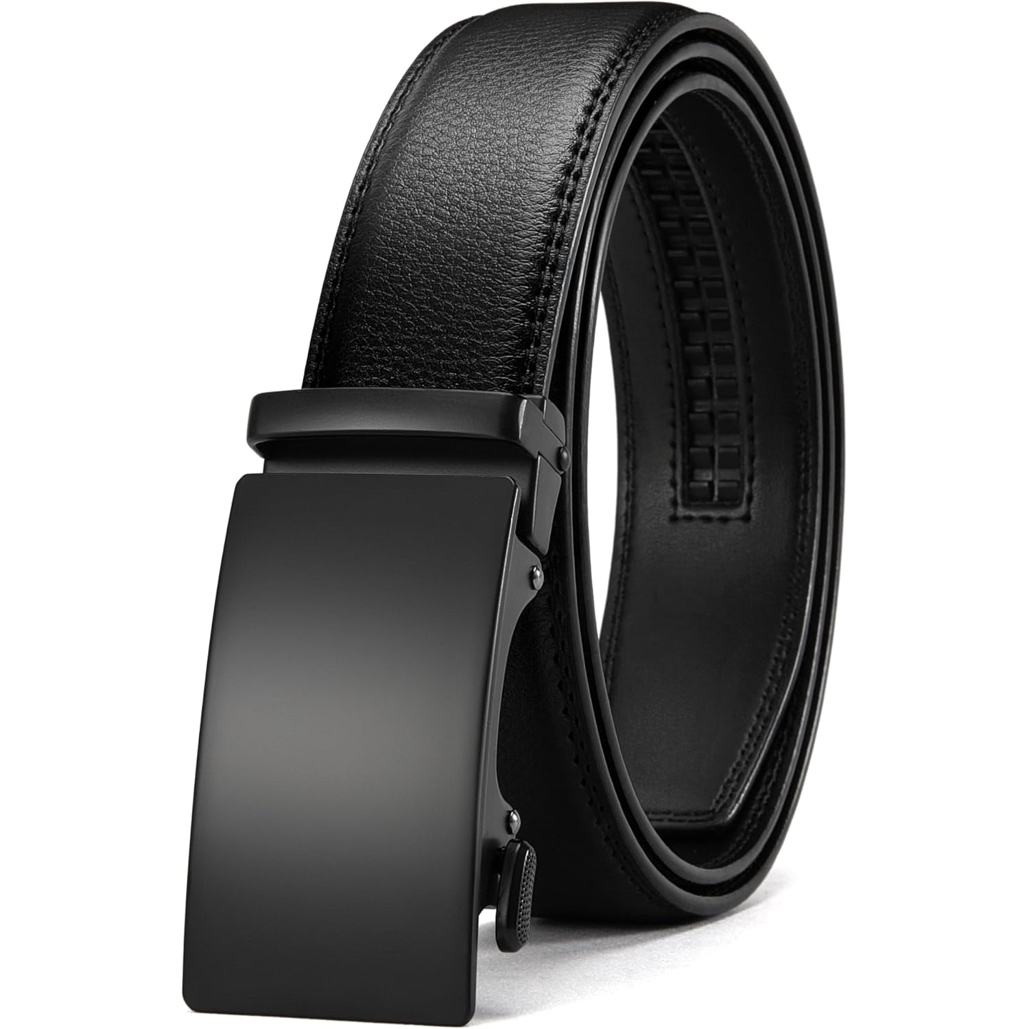 Chaoren Mens Belt - Mens Ratchet Belt Leather 1 3/8" For Dress Pant - Micro Adjustable Belt Fit Everywhere