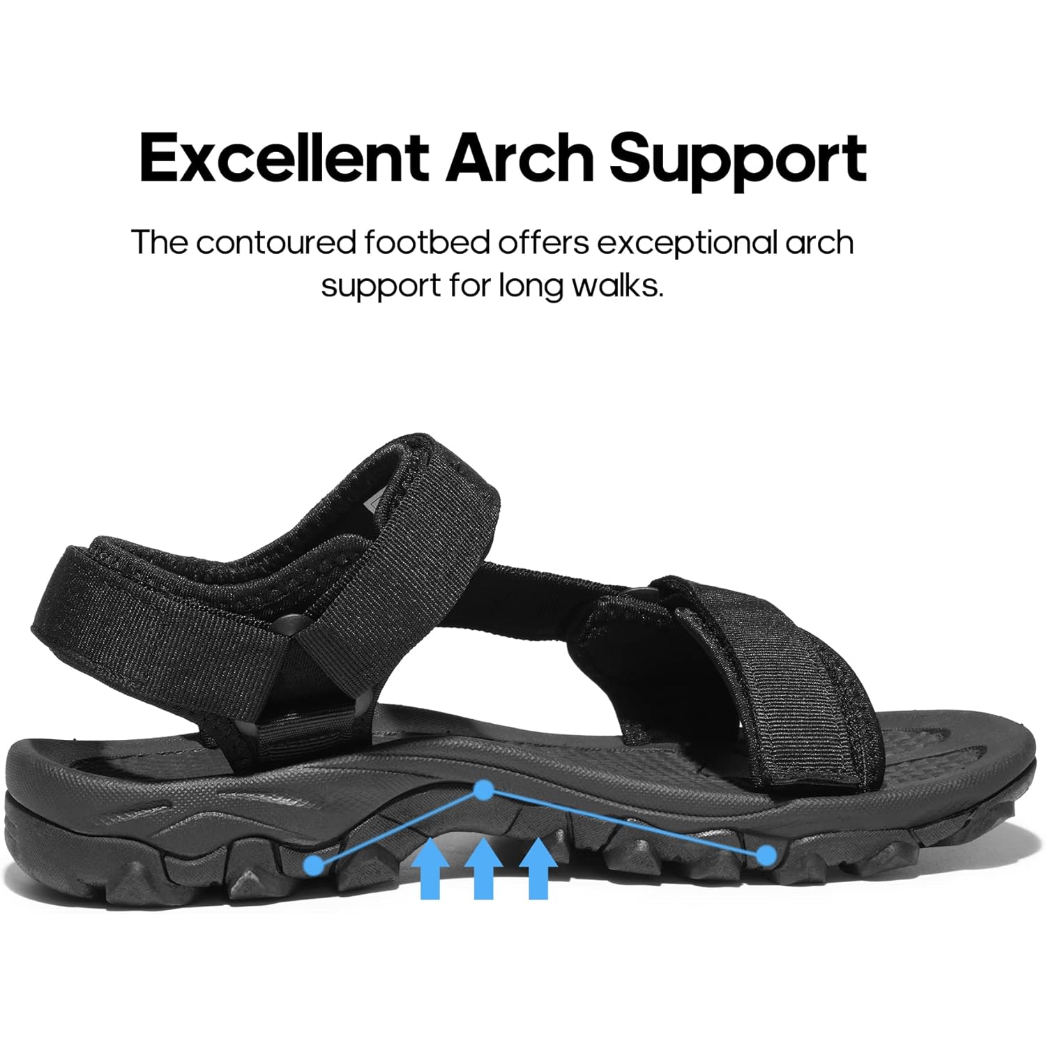 Nortiv 8 Men'S Sandals Hiking Sports Lightweight Summer Water Arch Support River Open Toe Athletic Trail Outdoor Walking Sandals Longdo
