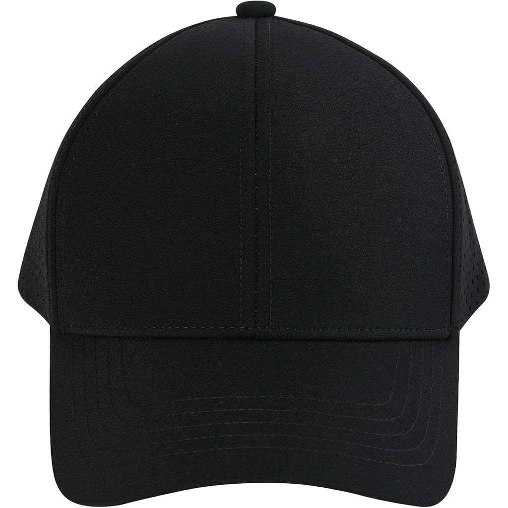 Voboom Men Quick Dry Baseball Cap Laser Cut Mesh Ball Curved Brim Snapback Hat