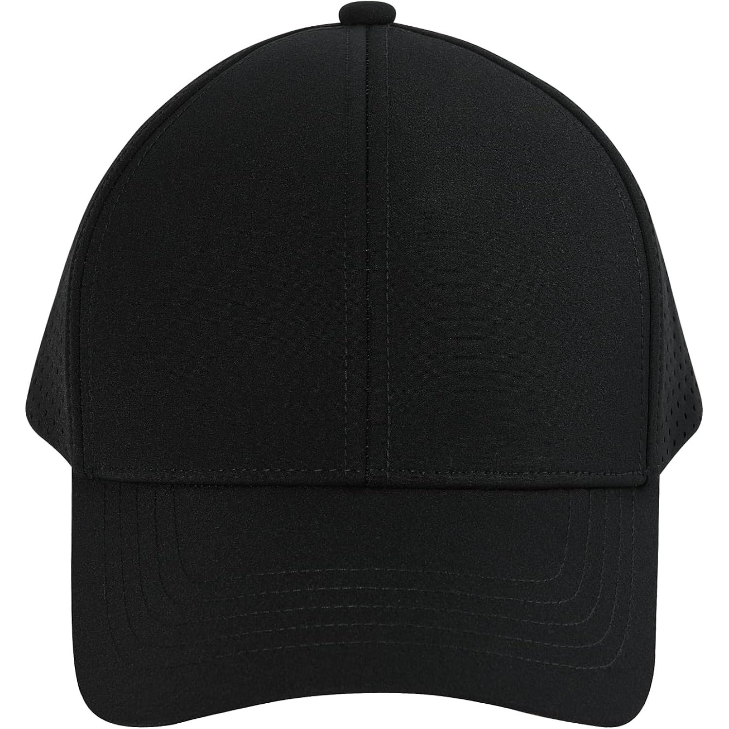 Voboom Men Quick Dry Baseball Cap Laser Cut Mesh Ball Curved Brim Snapback Hat