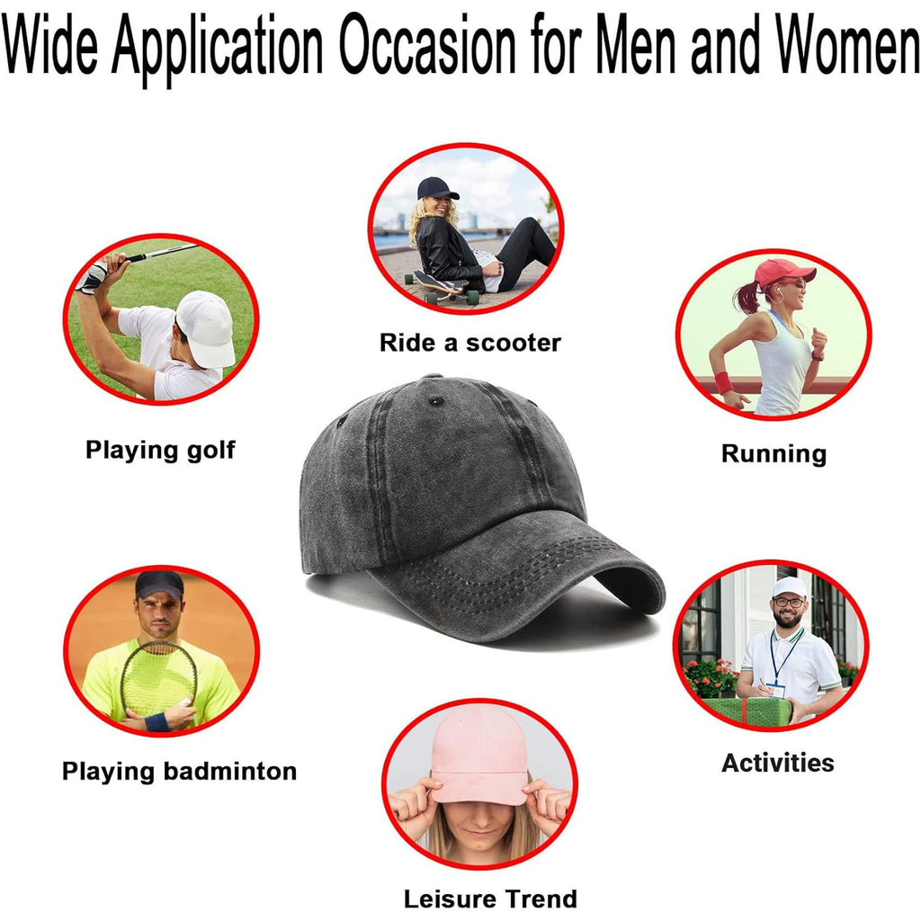 Npjy Baseball Cap Golf Dad Hat Adjustable Original Classic Low Profile Cotton Hat Unconstructed Plain Cap Men Women