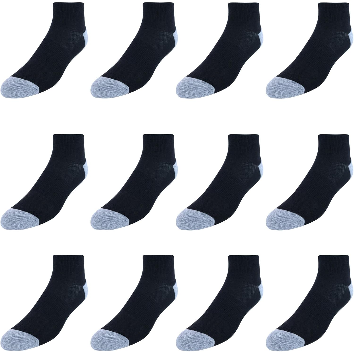 Hanes Mens Hanes Men'S Socks, X-Temp Lightweight Socks, Crew And Ankle, 12-Pack
