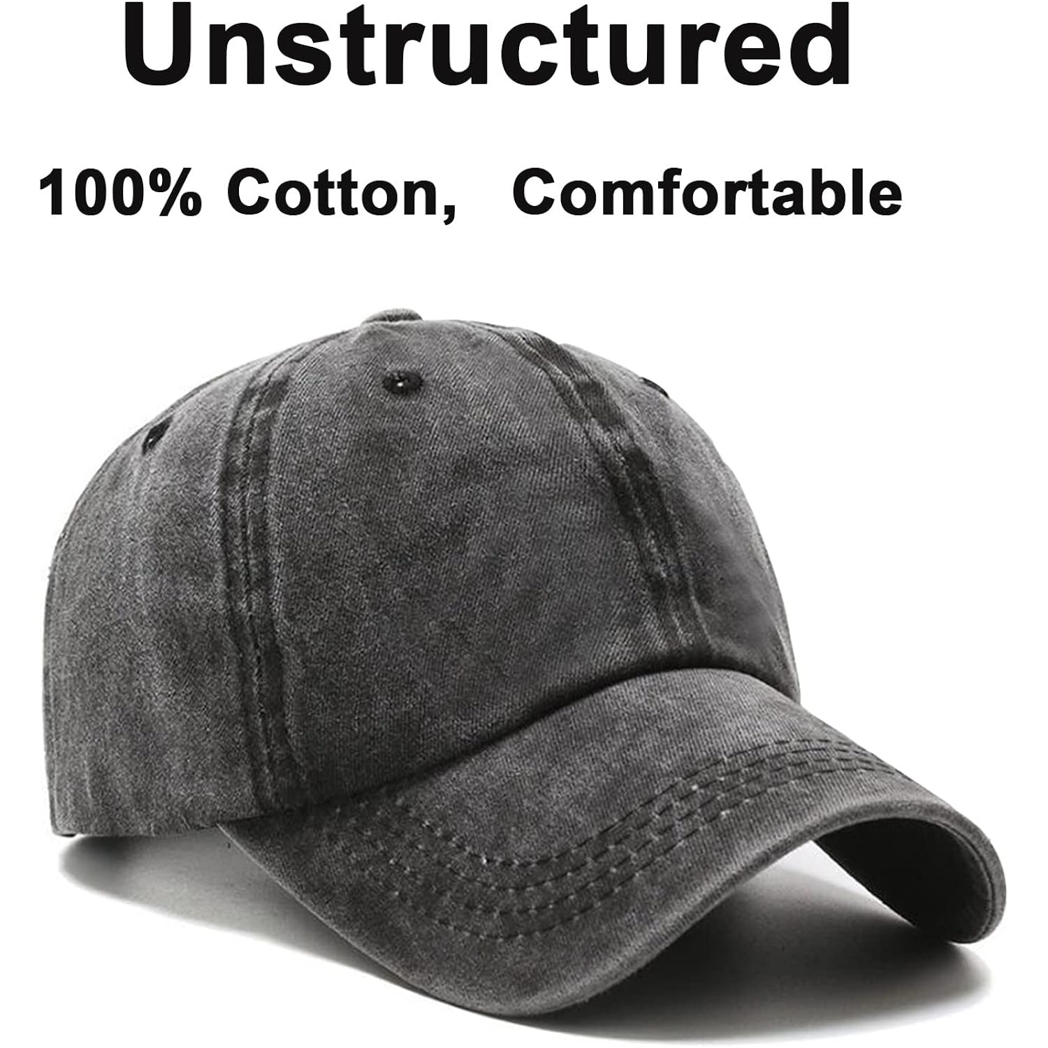 Npjy Baseball Cap Golf Dad Hat Adjustable Original Classic Low Profile Cotton Hat Unconstructed Plain Cap Men Women