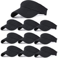 10 Pack Men Women Sun Visor Adjustable Uv Protection Blank Sun Visor Hats Caps For Beach Pool Golf Tennis Sports