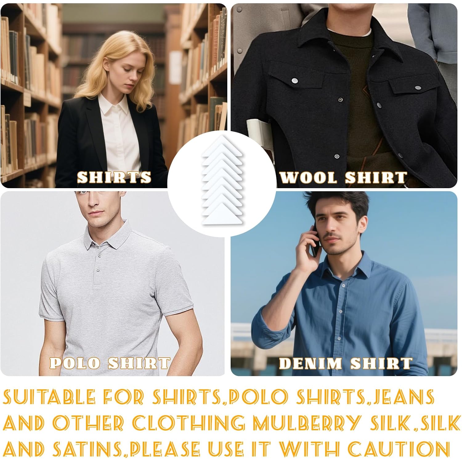 100 Pcs Collar Stays For Polo Shirts Collar Stays For Men'S Dress Shirts No Curl Polo Shirt Collar Stay Anti-Warping Edge Collar Stay Sticker Collar Support For Women And Men Any Shirt With Collar