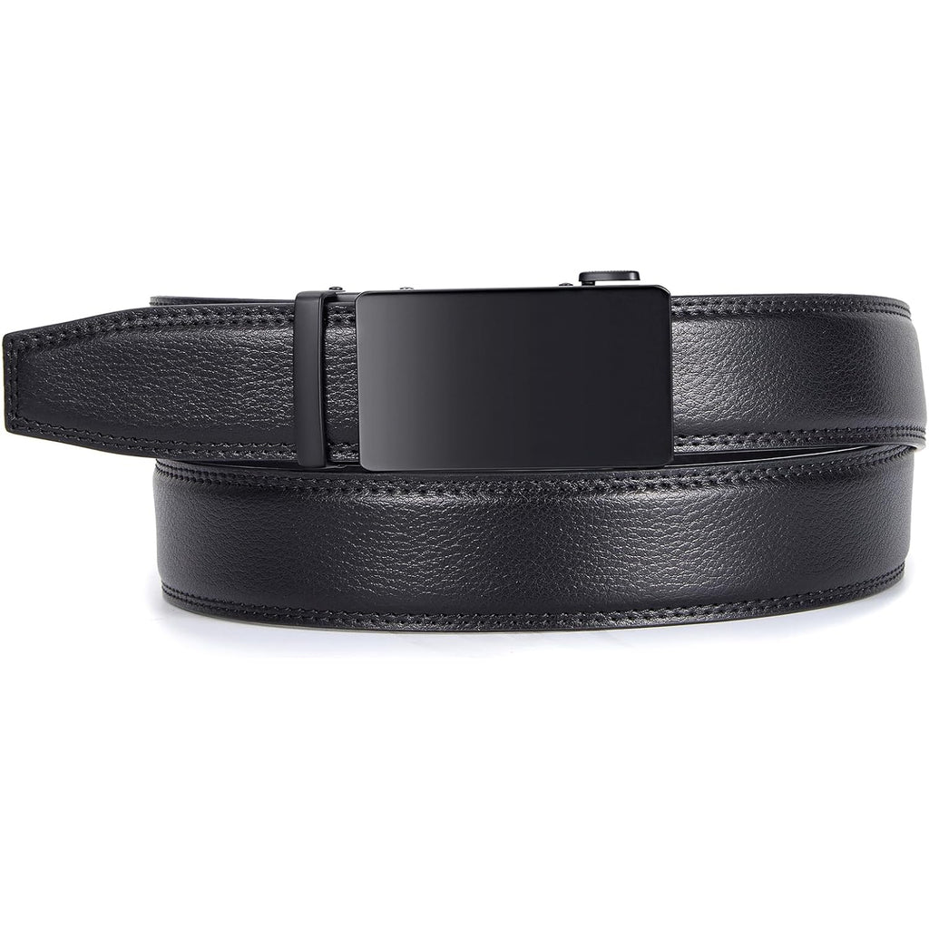 Vatan Men'S Belt Leather Ratchet Belt For Men Dress Casual Every Day With Adjustable Buckle, Trim To Fit