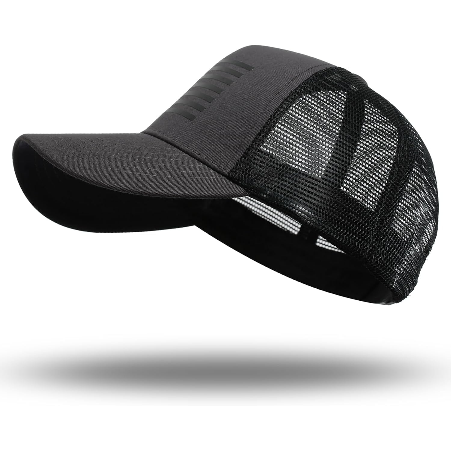 American Flag Trucker Hat - Snapback Hat, Baseball Cap For Men Women - Breathable Mesh Side, Adjustable Fit - For Casual Wear