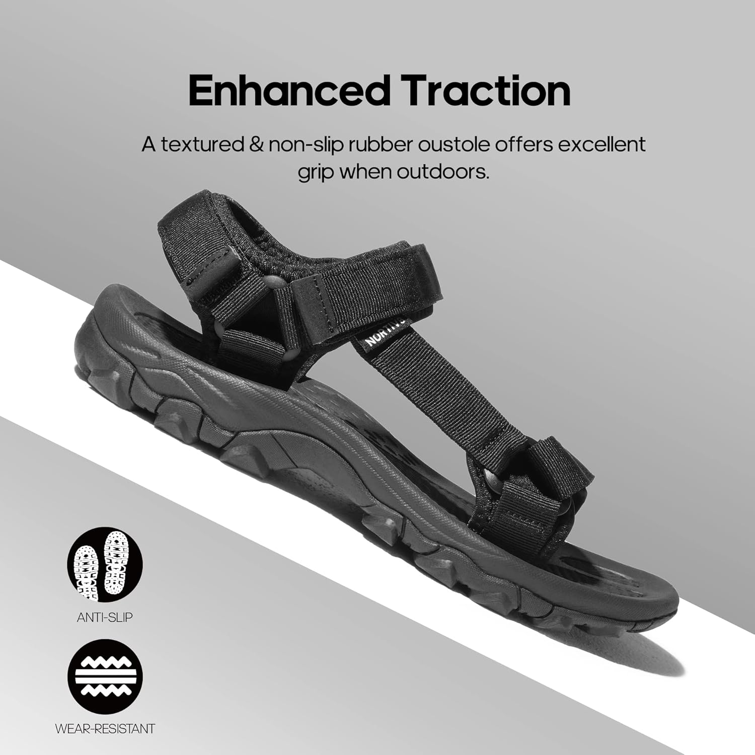 Nortiv 8 Men'S Sandals Hiking Sports Lightweight Summer Water Arch Support River Open Toe Athletic Trail Outdoor Walking Sandals Longdo