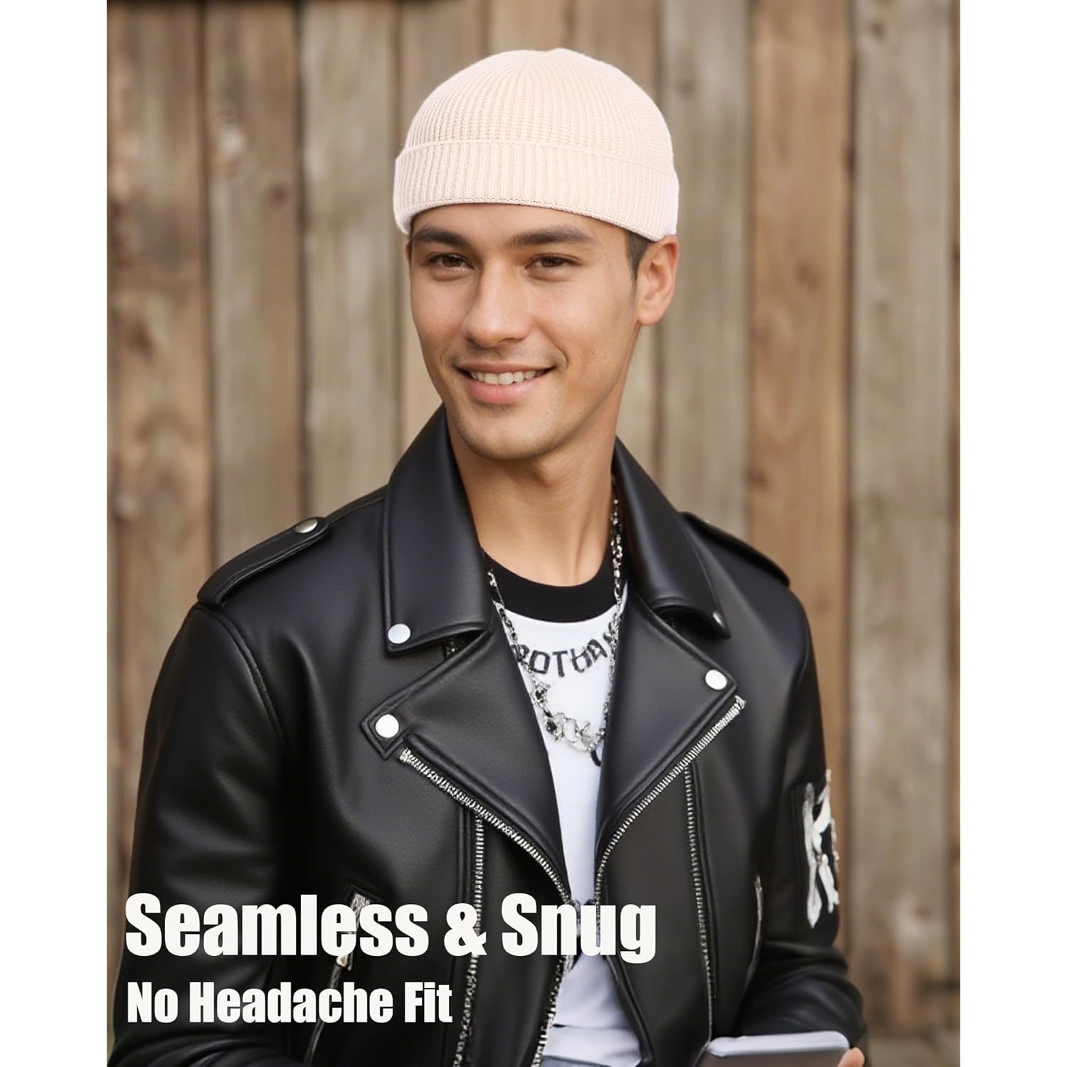 Thin Fisherman Beanie Hat For Men Women Fall Winter -Wool Knit Cuff Short Fashion Watch Cap,Trawler Slouchy Skull Cap
