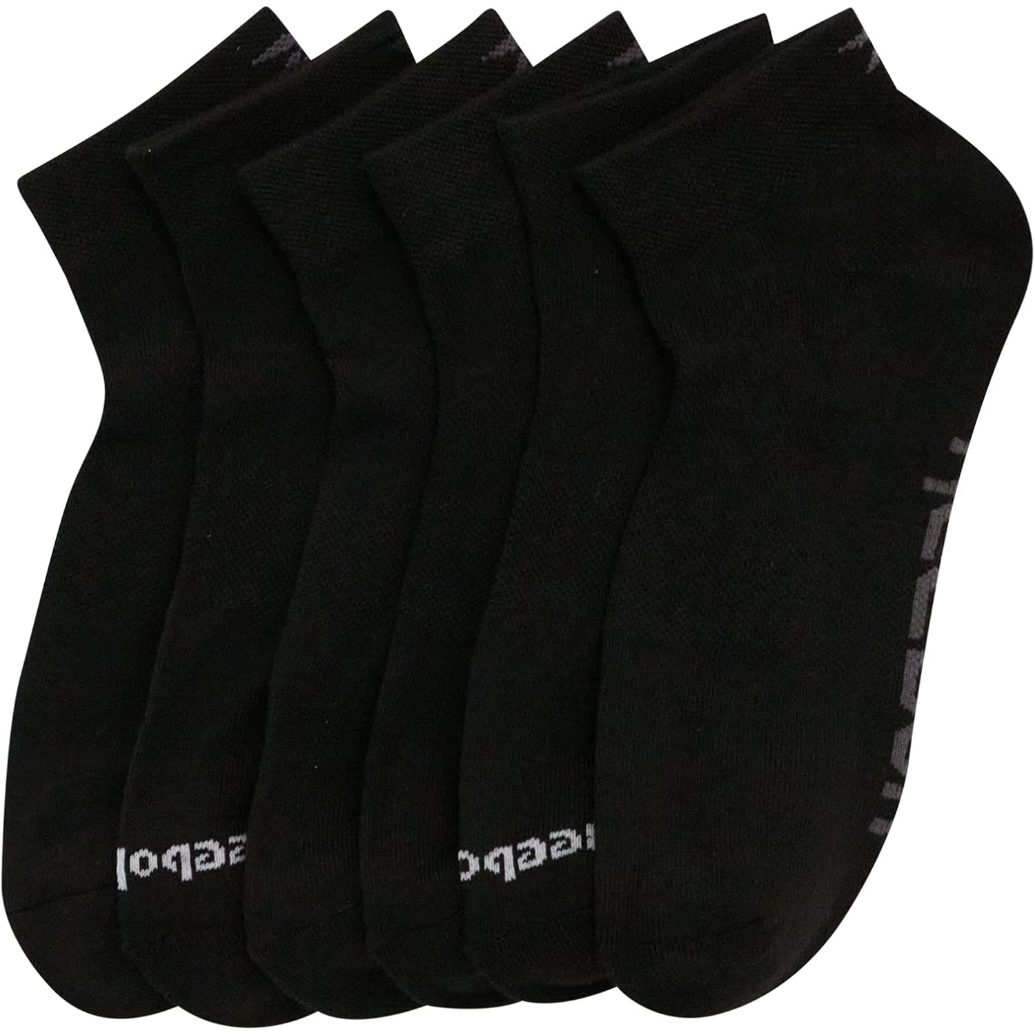 Reebok Mens Quarter Socks - 6 Pack Moisture Wicking Performance Stretch Athletic Ankle Socks For Men (Sizes: 6-12.5)