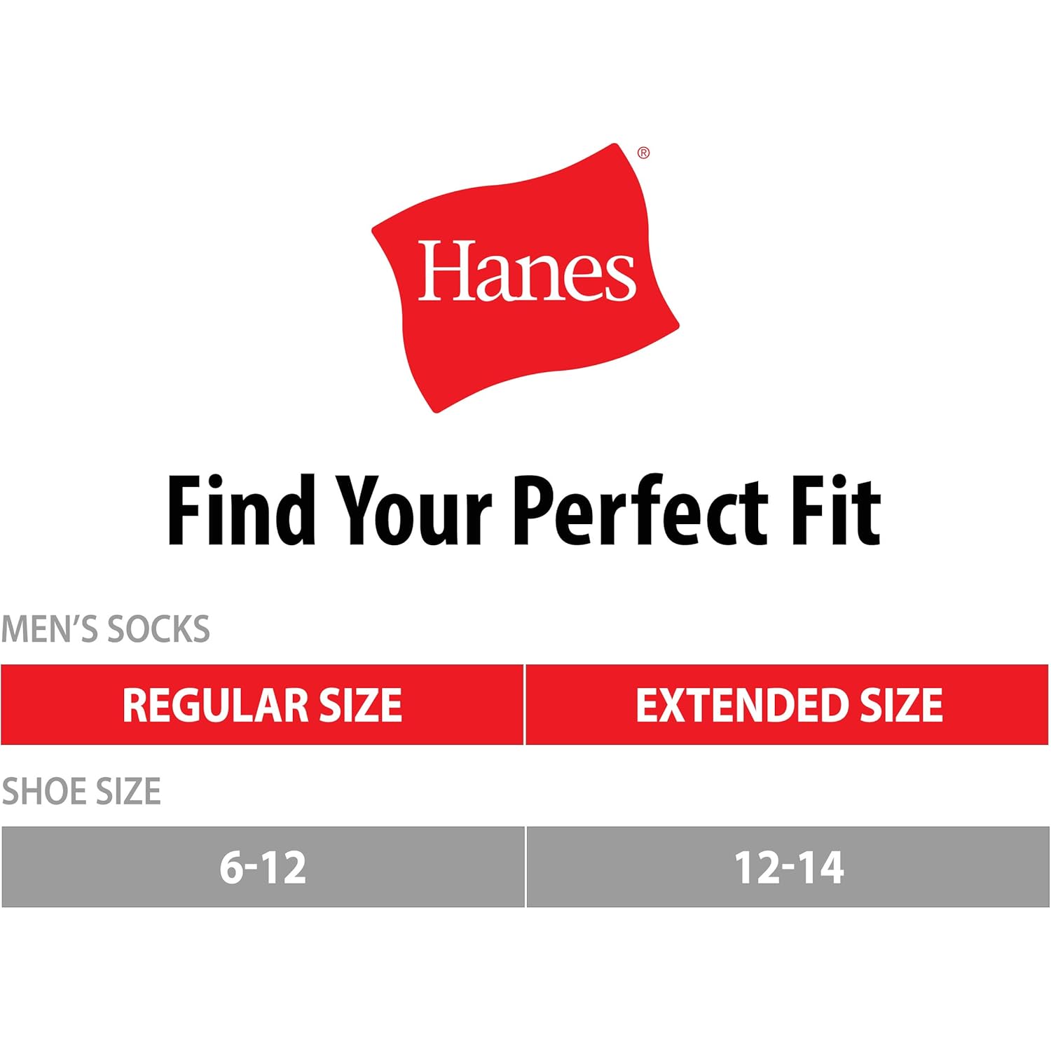 Hanes Men'S Big & Tall Crew Socks (12-Pack)