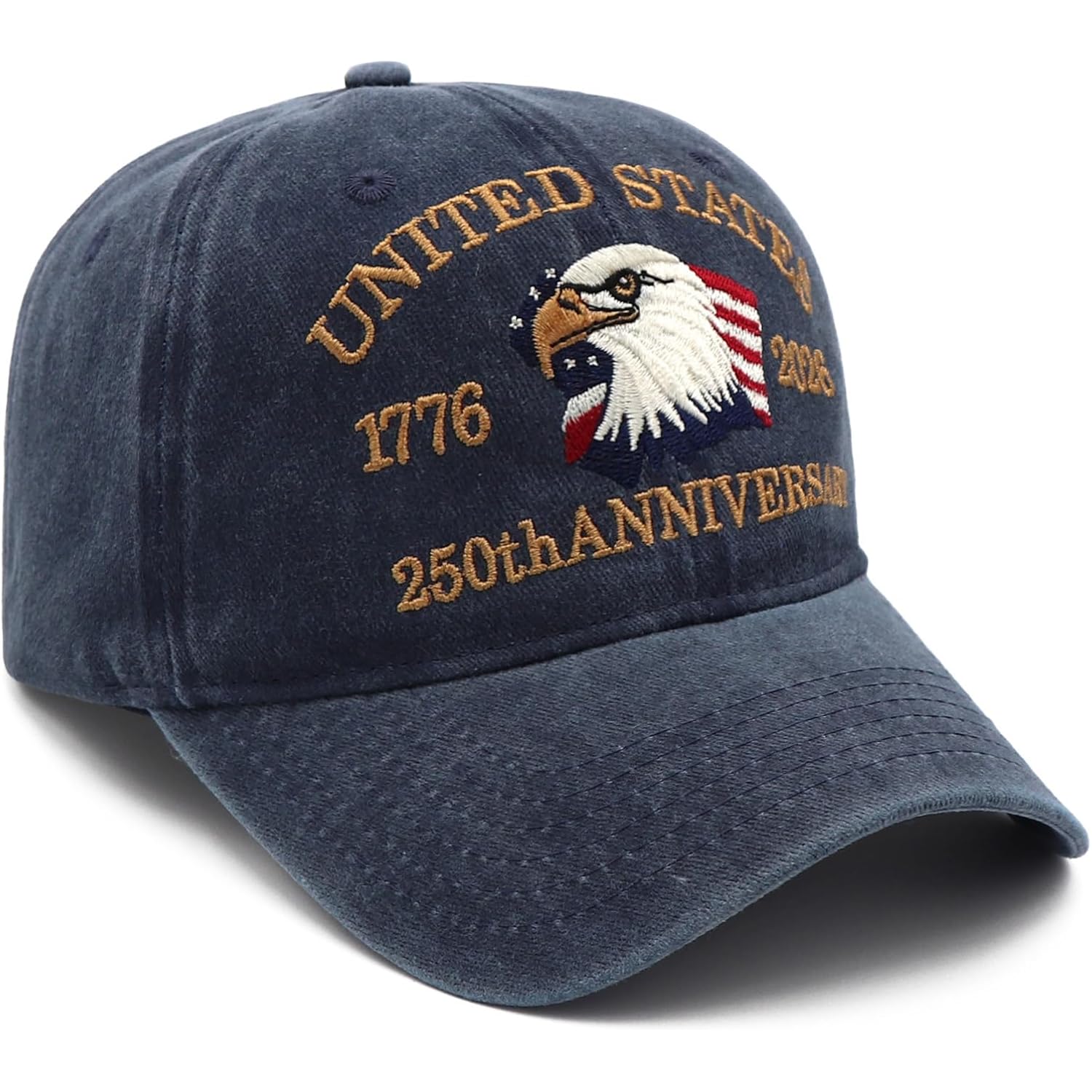 United States 250Th Anniversary Hat,1776-2026 Eagle Embroidery Patriotic Baseball Cap,250 Anniversary Usa Hat For Men Women