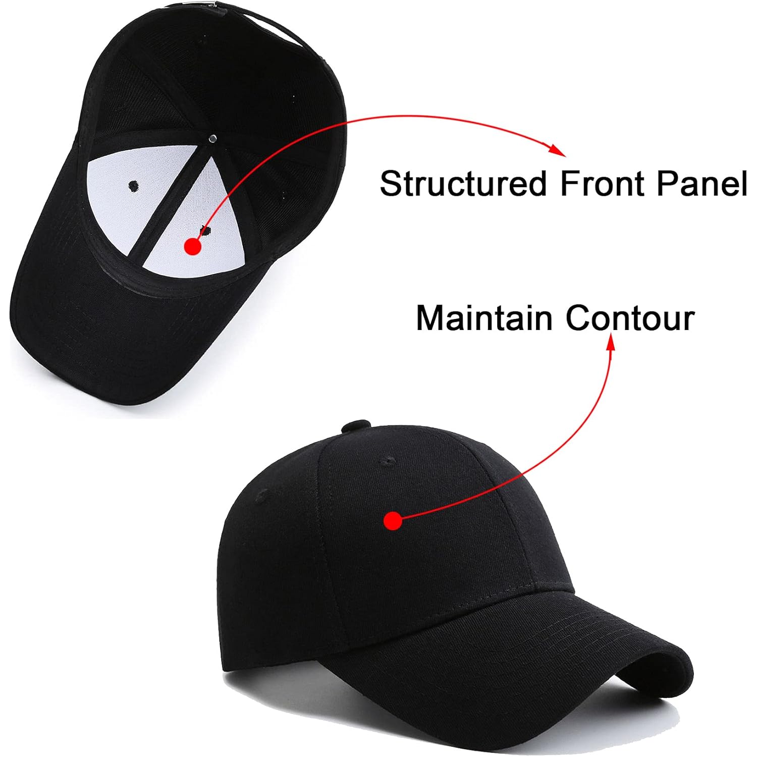Pffy 2 Packs Baseball Cap Golf Dad Hat For Men And Women