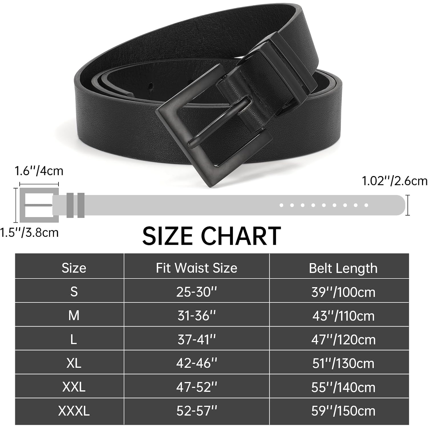Sansths Women's Leather Belt for Jeans Pants Dresses