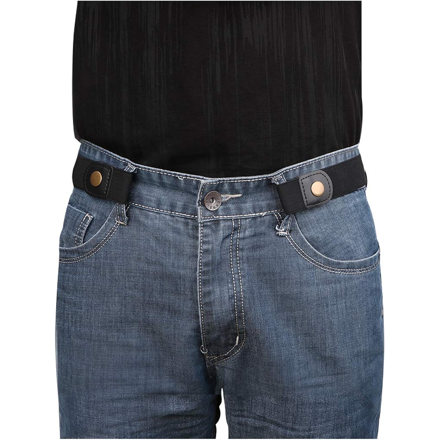 Xzqtive No Buckle Invisible Elastic Stretch Belt For Men/Women Fits Waist 24-50In Father Day Gift